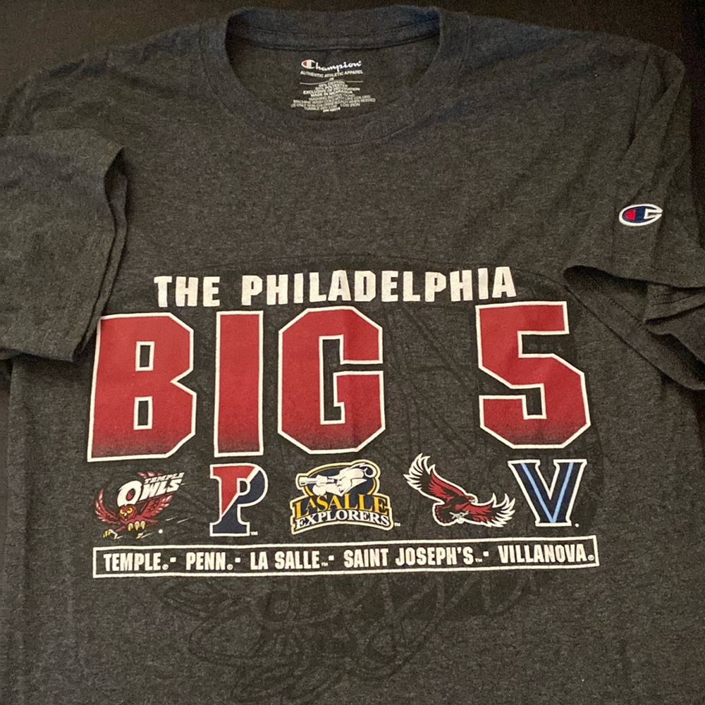 NCAA basketball Philadelphia Big 5 t shirt nova temple LaSalle UPenn St …